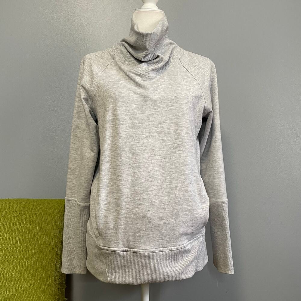 Lululemon Gray High Lines Cowl Neck Pullover Sweatshirt 6